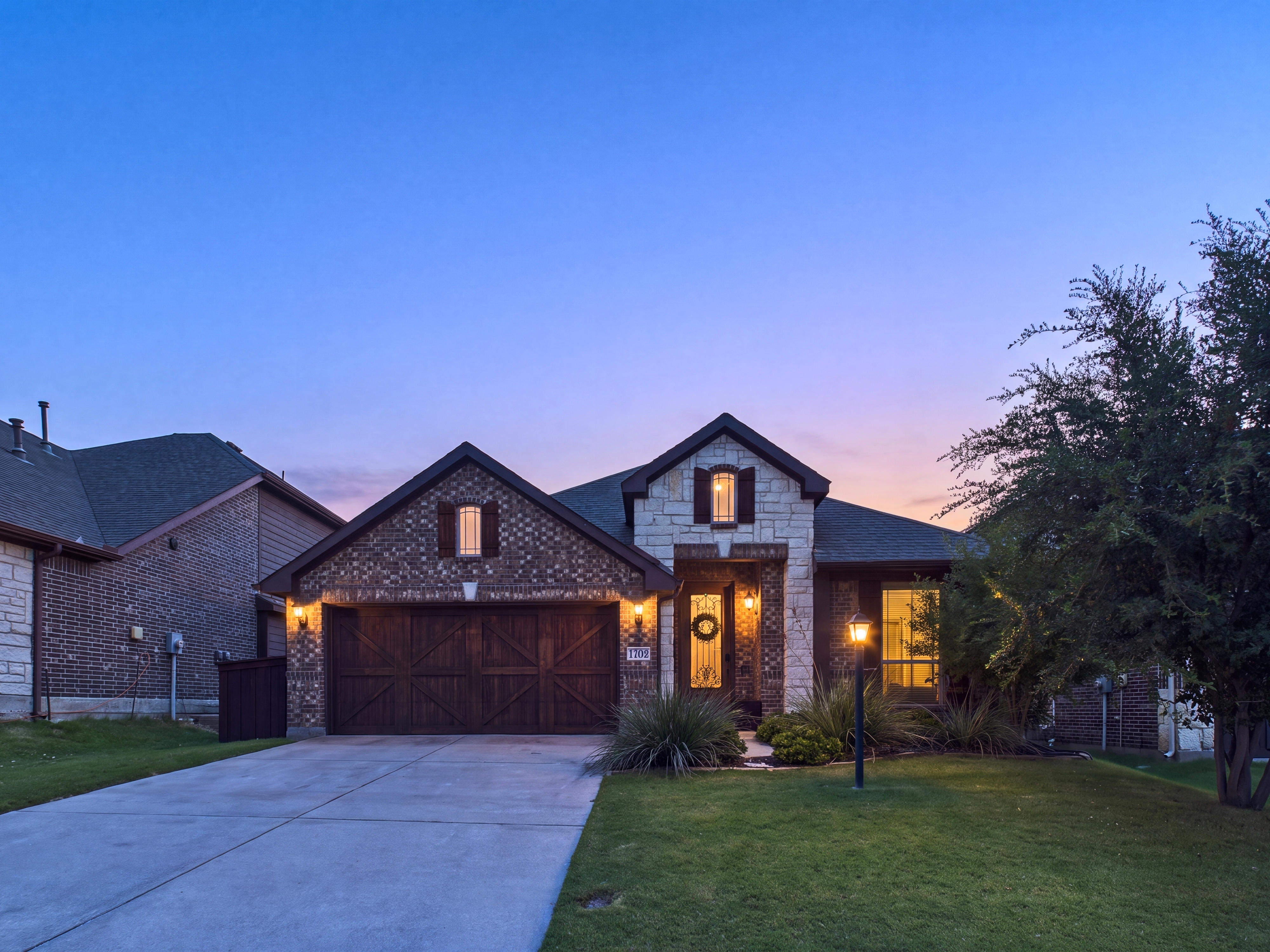 1104 Summer Lane, McKinney at twilight